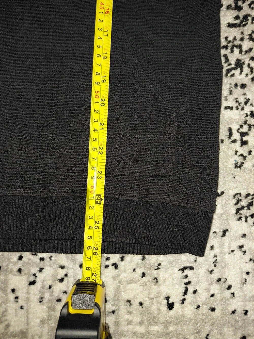 Alo Black Waffle Knit Pullover Hoodie Medium? Minimalist Athleisure CC